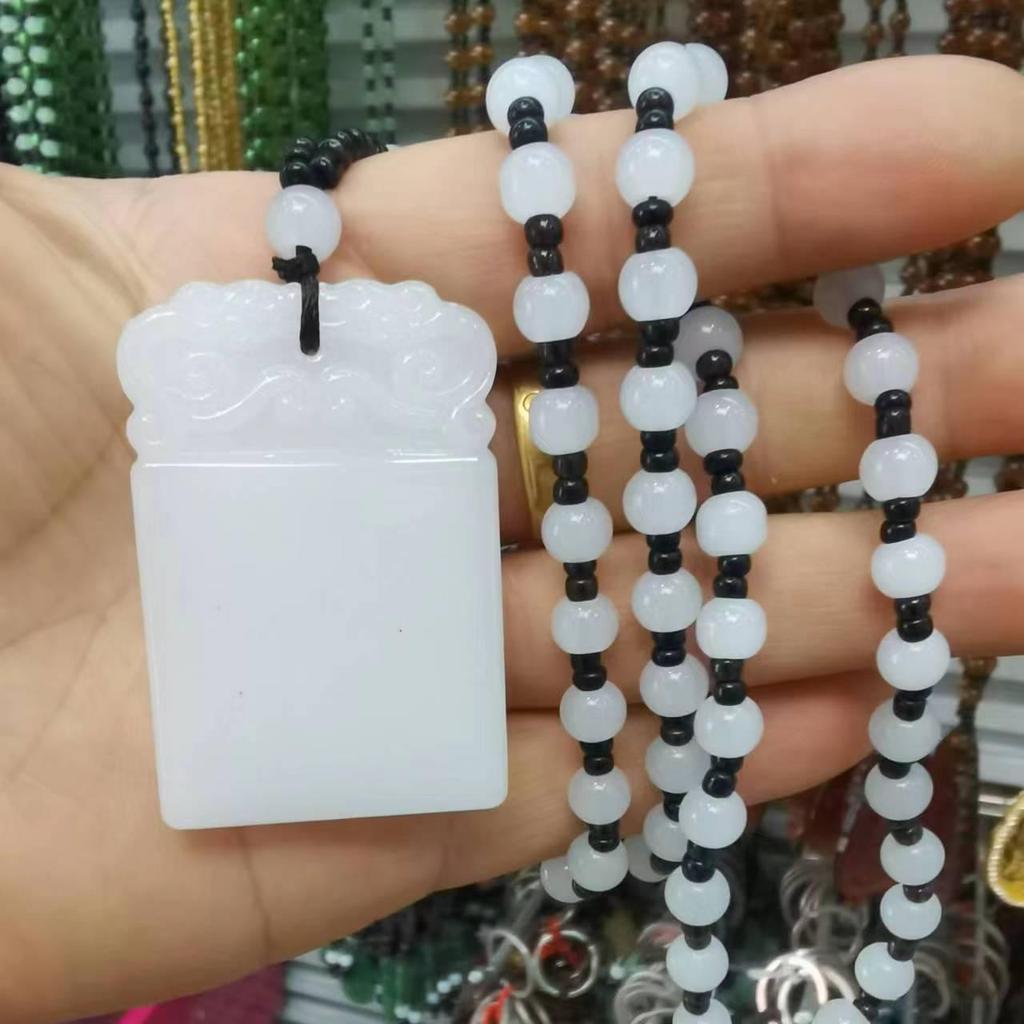 Imitace aventurínu Svetrový náhrdelník - Design zelí Guanyin od značek Wu Shi a Dragon & Phoenix