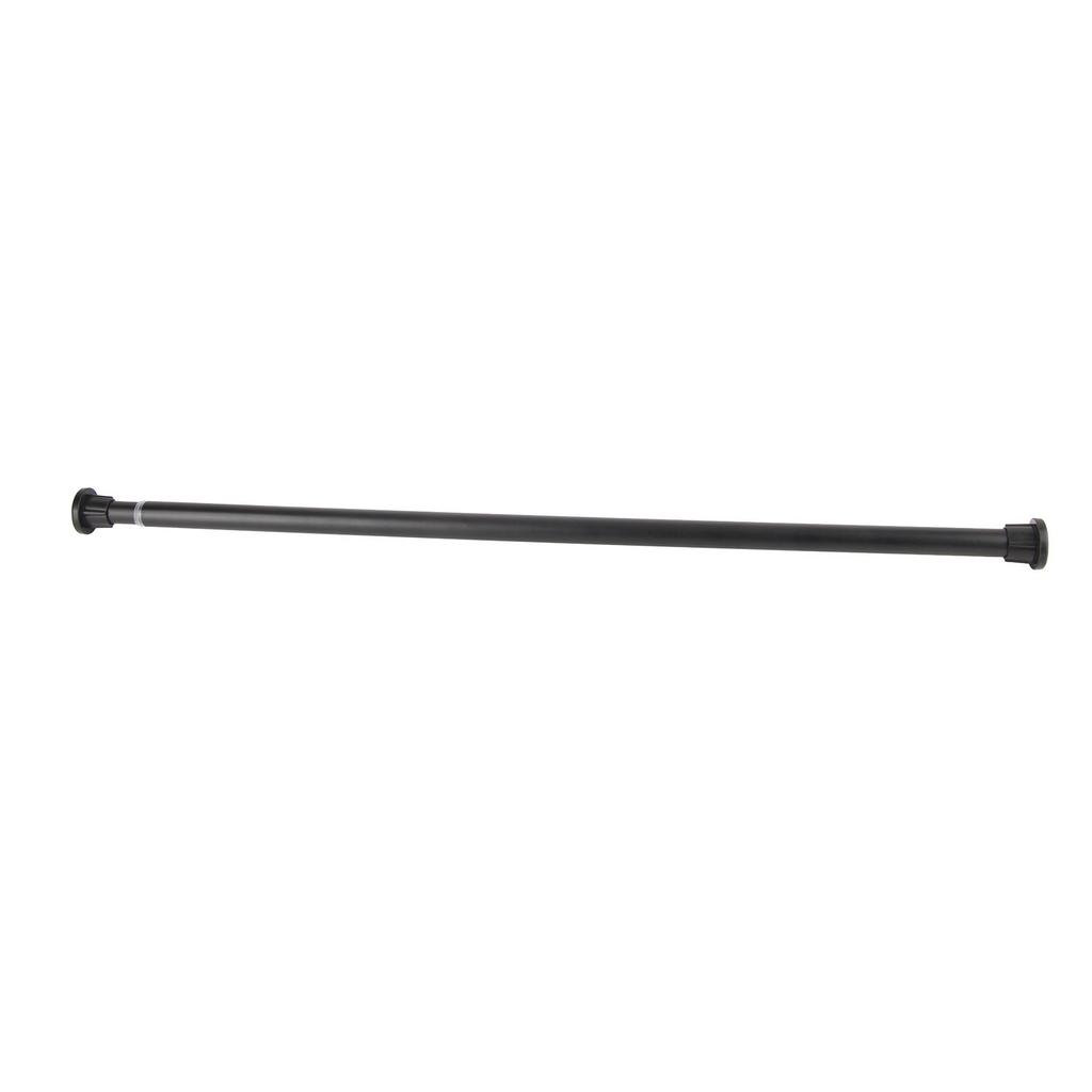Black Tension Curtain Rod Stainless Steel Adjustable Telescopic Closet Rod for Hanging Clothes