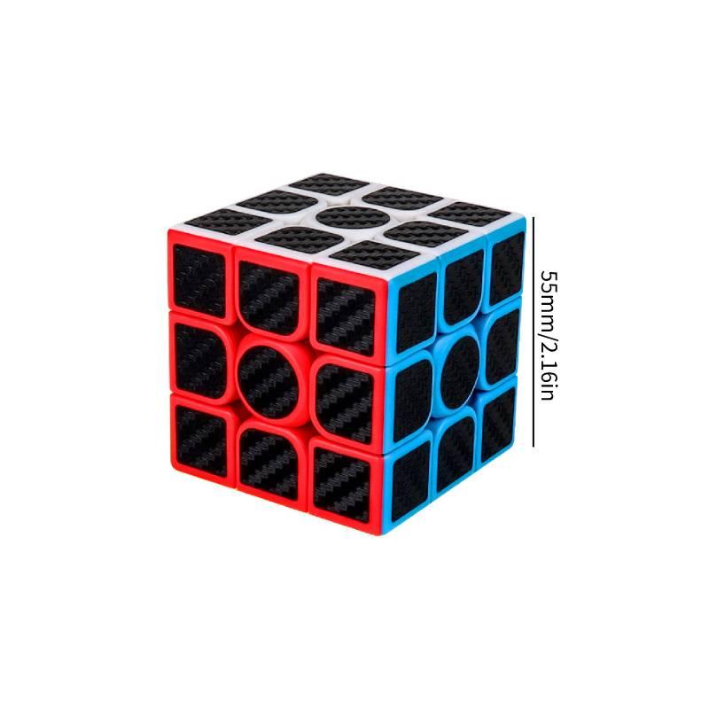 Carbon Fiber Pyramid Shaped Twisty Puzzle Set 2x2 3x3 4x4 5x5 Fun Brain Teaser Toy