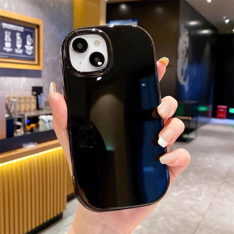 Glossy TPU Soft Case Suitable for IPhone 14 Phone Case 15 High-end Solid Color 13pro Protection Case