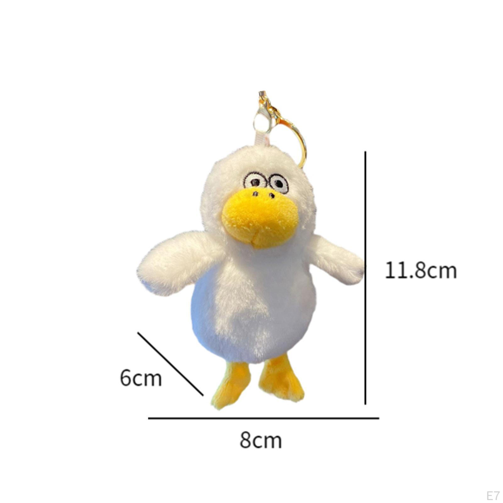 Утка плюшевый брелок в виде животного кукла висит орнамент рюкзак кошелек кулон кукла — фото 8