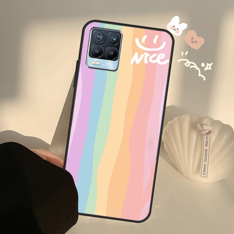 Rainbow Cute Cartoon Case For Realme GT7 Pro GT6 C65 C67 C61 C53 C55 C51 C25 C63 C71 C75 11 12 13 14 15 Pro Plus