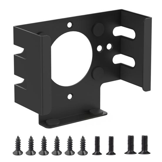 Mini Desktop Computer Metal Mount Heavy Duty Anti-Slip Behind Monitor Under-Desk Mini Computer Holder