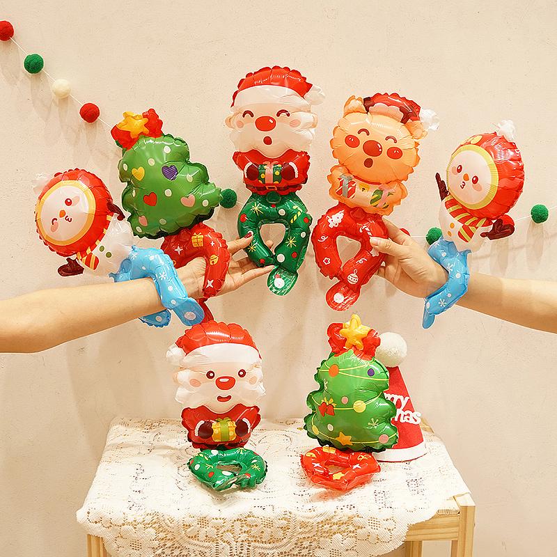 Christmas Handheld Balloon Stick - Kids  Photo Props & Event Decor Gift