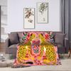 Colorful Floral and Animal  Plush Blanket Kids  Flannel Throw Blanket For Home Decor  Soft Customized Quality Bedspread
