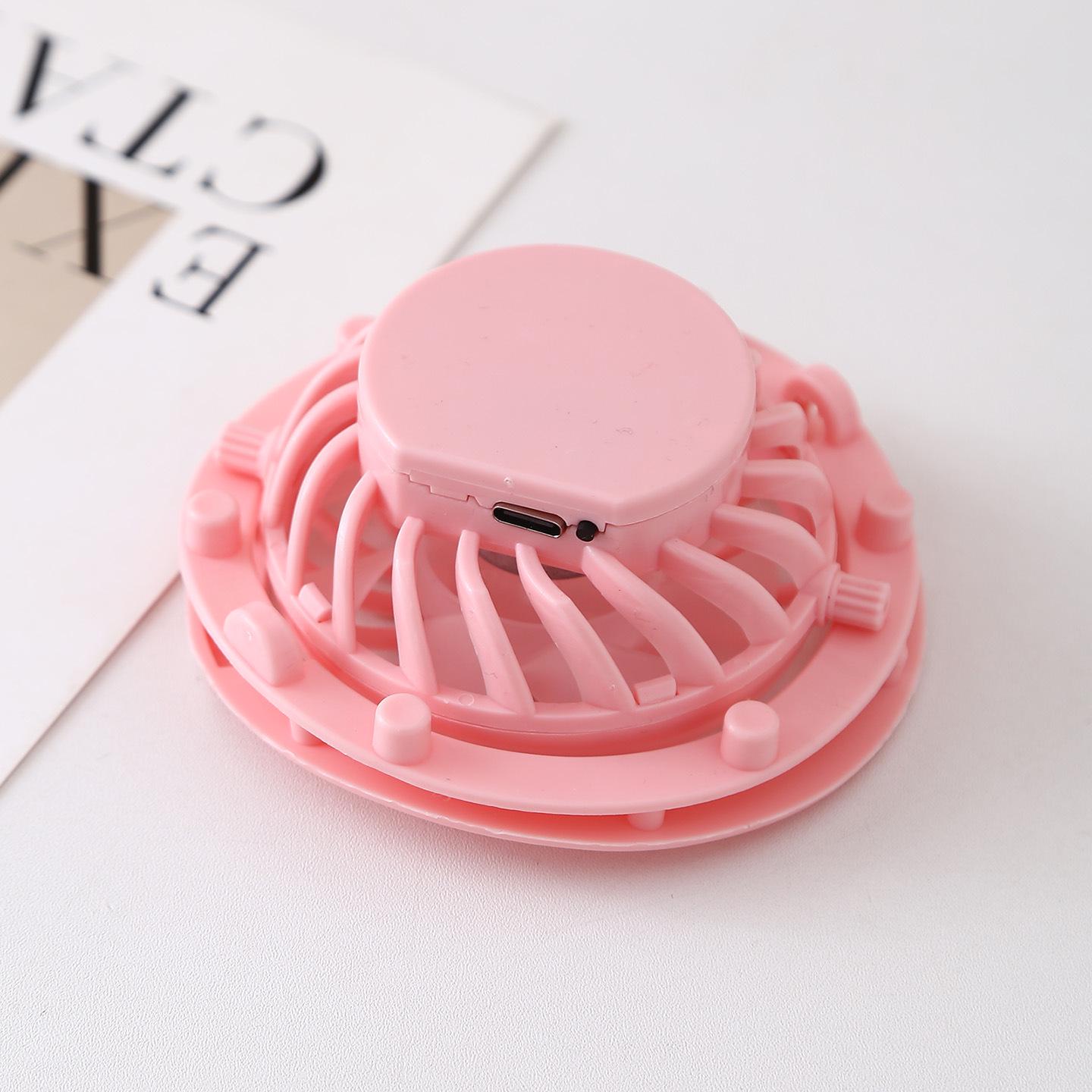 Detachable Solar-Powered Fan with USB Charging and Pressure-Sensitive Motor for Strong Wind Power 300mAh