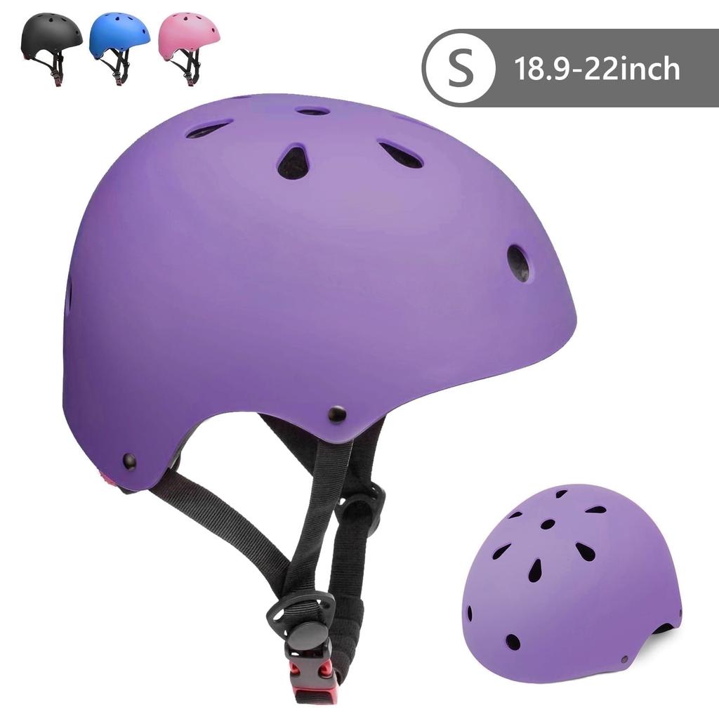 Kids Bike Helmet Toddler Ages 3-8 Years Old Boys Girls Children Adjustable Bicycle Helmet Purple