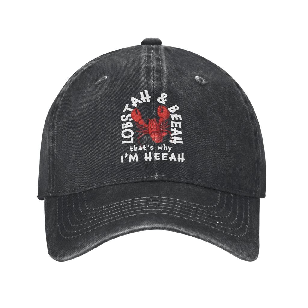 Yee Claw Lobster Baseball Caps Classic Distressed Denim Snapback Hat for Unisex Women Outdoor Activities Adjustable Caps Hat