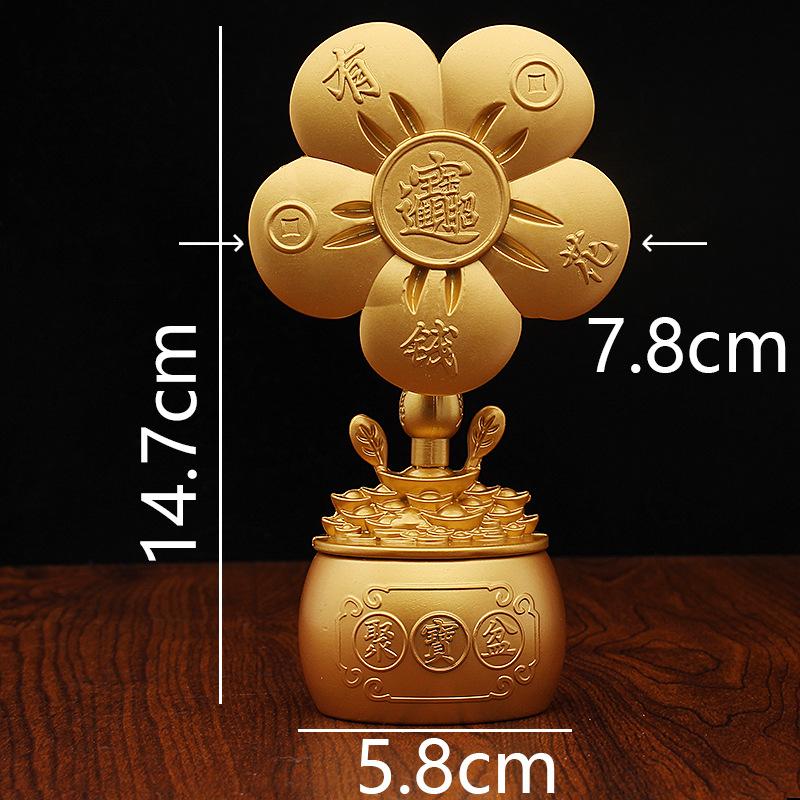 Sand Gold Is Rich, Flower Ingot Cornucopia, Five Blessings, Linmen, Wealth, Enter the Windmill To Turn Around and Attract Wealth