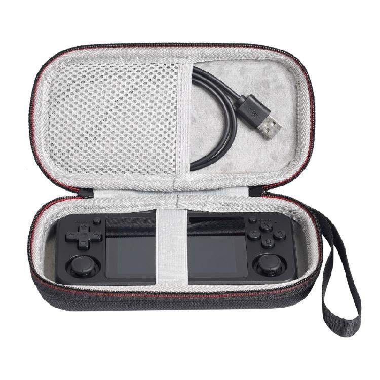 Storage Case Bag with Mesh Pocket for RG351P RG 351P Handheld Game Console Storage Bag Shockproof Travel Pouch EVA Case
