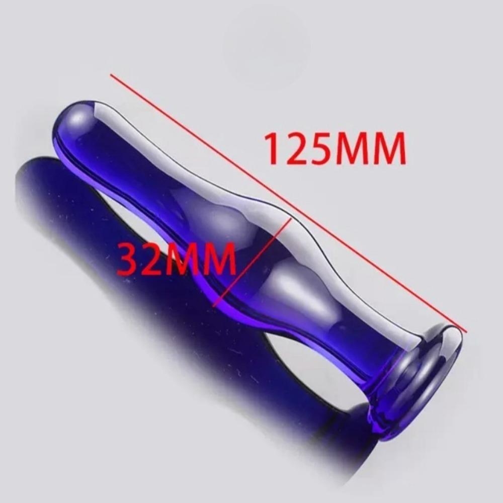 Dark Blue Crystal Glass Bead Quantity Plug