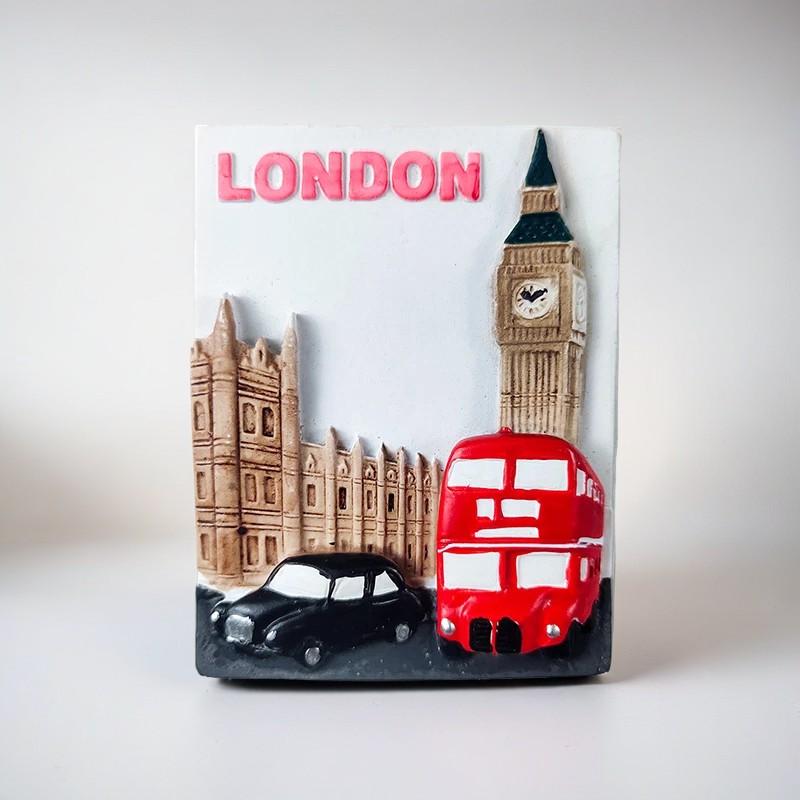 Europe  UK London 3D Refrigerator Stickers Fridge Magnets Tourist Attractions  Refrigerator Stickers Souvenirs London Handmade C