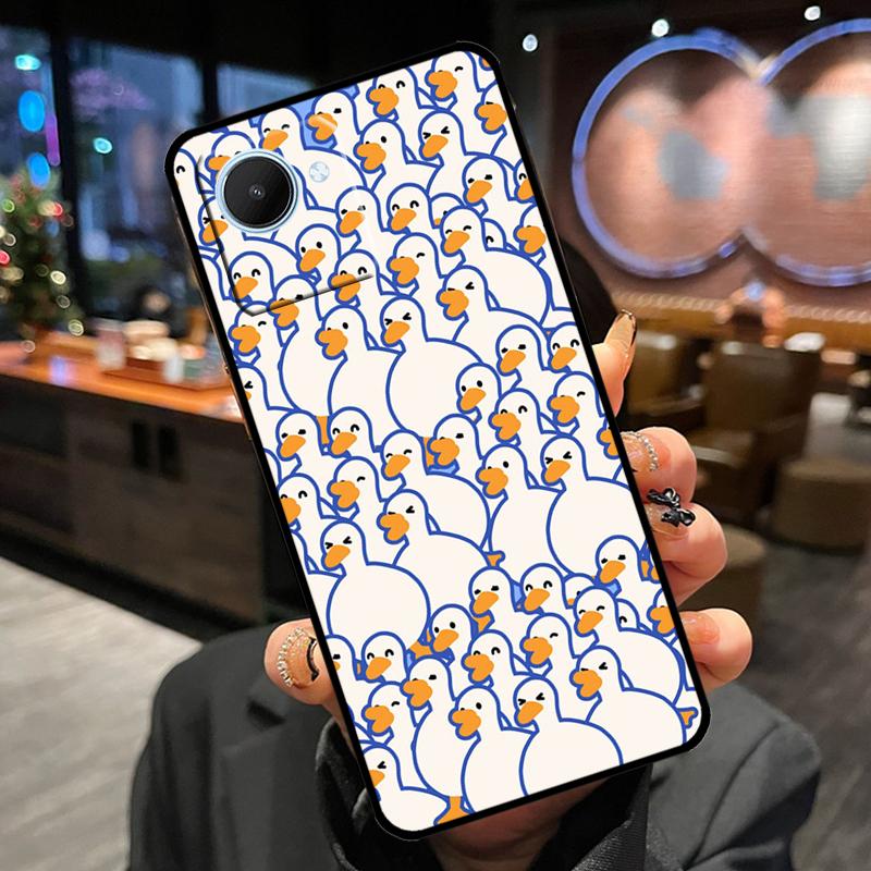 

Cartoon Cute Goose Duck Case For Realme GT7 Pro GT6 11 12 13 14 15 Pro Plus C55 C53 C35 C33 C61 C65 C67 C53 C71 C75 Realme C55