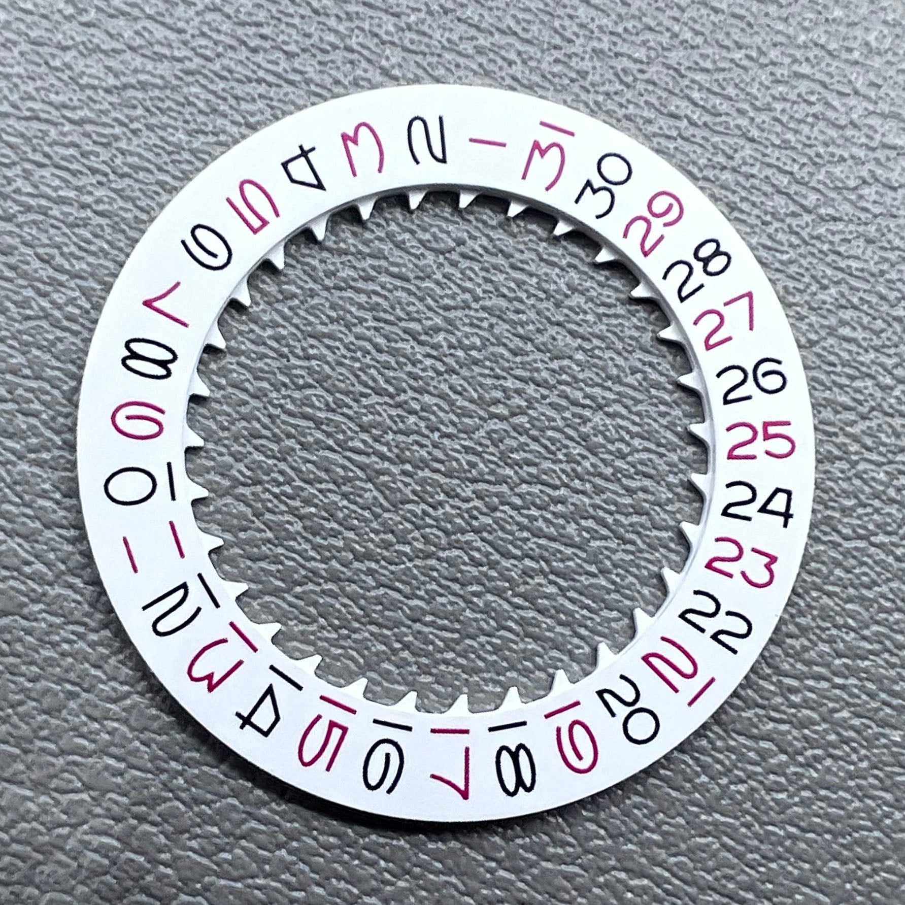 Date Disk Wheel Vintage Red Odd Number for NH35 NH36 Movement