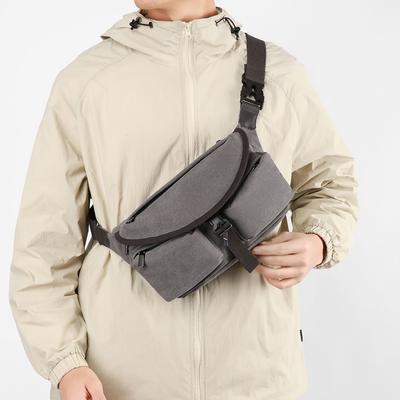 Patvari drobės juosmens krepšys su daug kišenių – lengvas ir praktiškas kryžminis fanny pack vyrams ir moterims