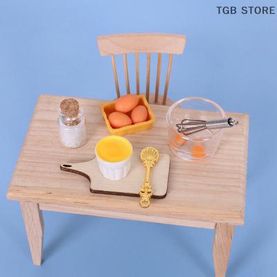 10Pcs Simulation Egg Beater Set Kitchen Decoration 1/12 Dollhouse Miniature Toys Kit Dolls House Accessories