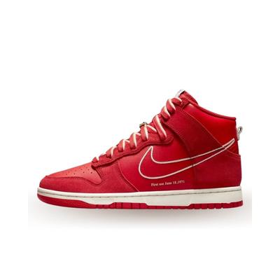 Dunk High Primeira Utilização Vermelho