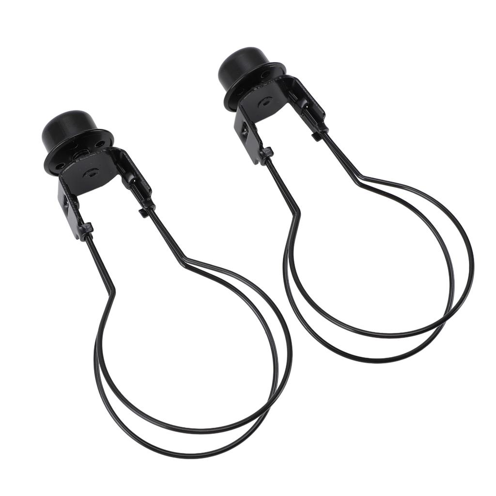 Bulb Clip Adapter Metal Wire Rust Proof Clip On Bulb Lampshade Holder with Finial Top for Table Lamp Floor Lamp 2pcs