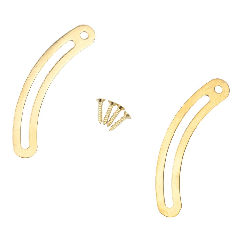 20PCS Brass Recurved Lid Stay Hinges Gold Curved Support Hinge Hinges Lid Support Hinges  Cabinet