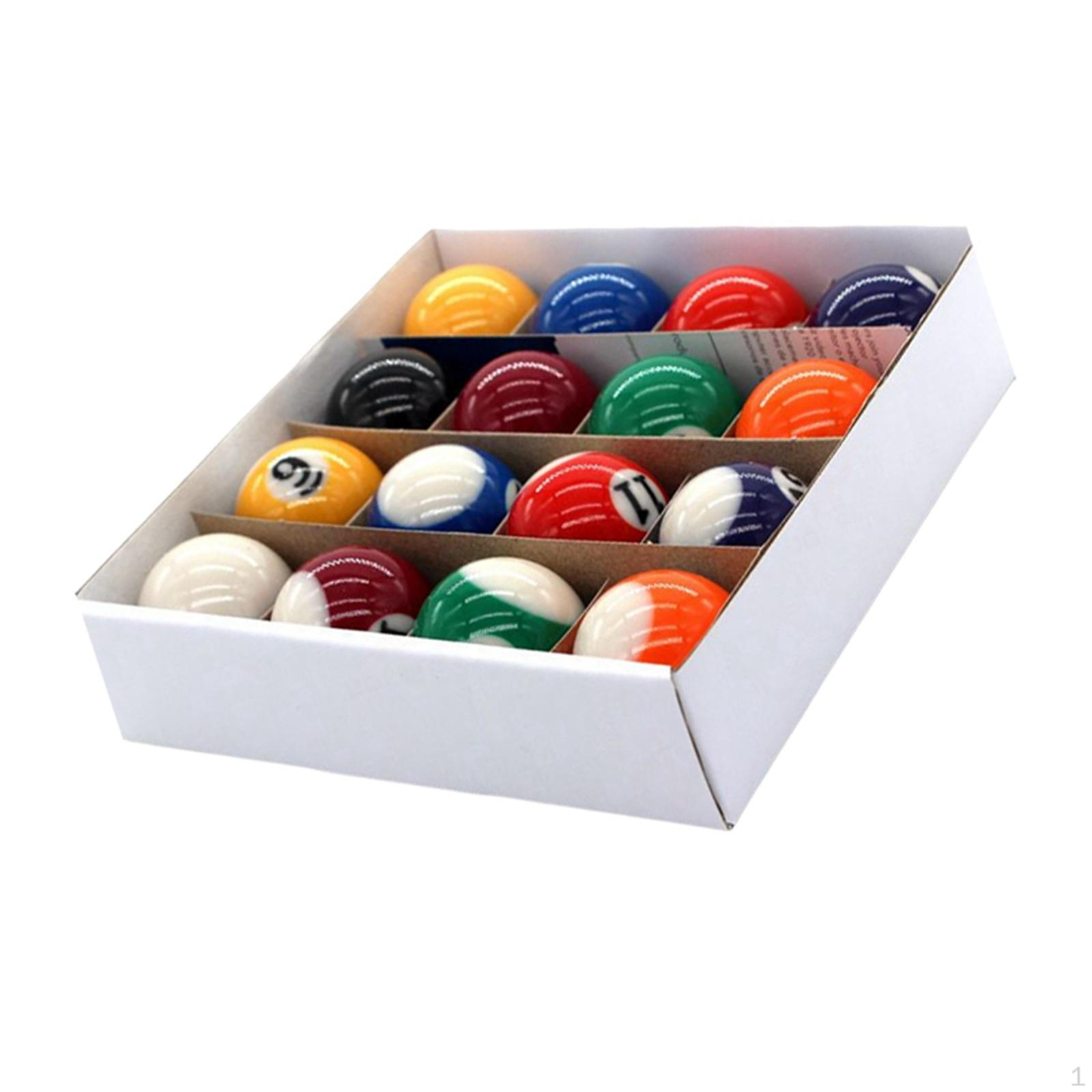 

Billard Pool Balls, 16 Pcs 25 Friendly Resin Cue Training Balls Set Mini Children Toy