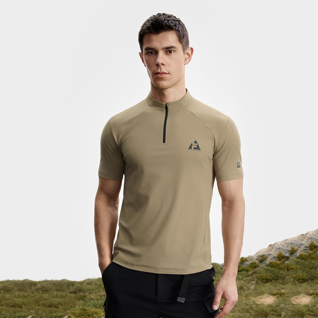 Fila Explorer Fashion Versatile Simple Comfortable Sports Casual Outdoor Short Sleeve T-Shirt Men Tops A11M537104F-BG