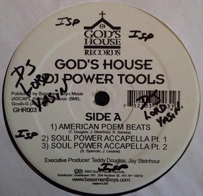 12inch Record VARIOUS - DJ Power Tools GHR003 God's House Rec 2003 US Dance & Electronica Used