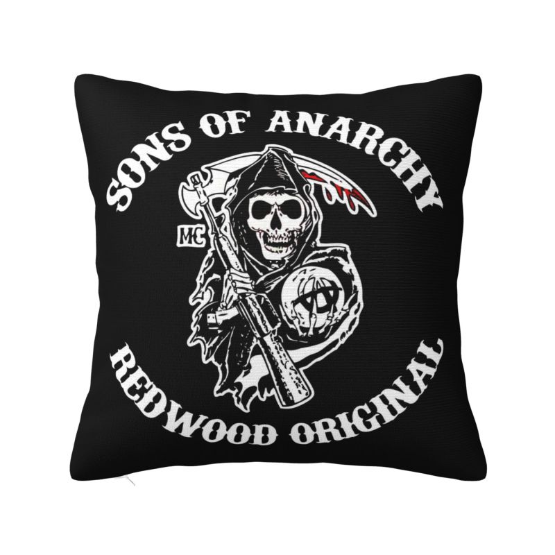 

Custom Disney Sons Of Anarchy Cushion Covers The TV Series Soft Cute Pillow Decor Home 12x12Inch