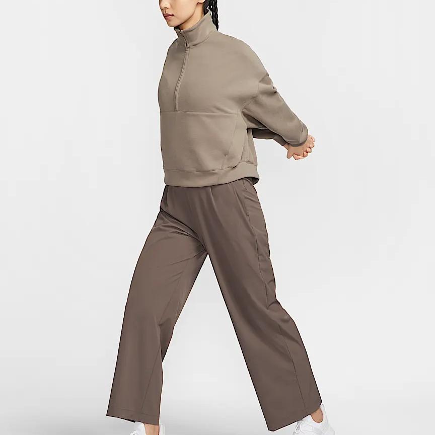 New Nike Dri-Fit IMPOSSIBLYSOFT Sweatshirt Women's Ferret Brown/Stone Gray HQ8189-233