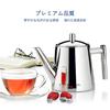 Easyworkz Stainless Steel Teapot, 800ml, with Strainer, for Black Tea (Silver)