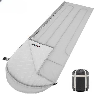 Saco de dormir para acampar, ultraligero, para exteriores, para 3 estaciones, portátil, empalmable, equipo esencial para acampar