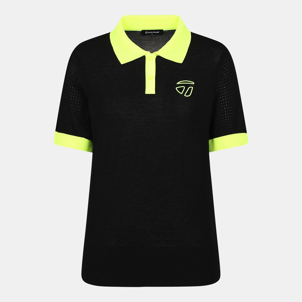 TAYLORMADE APPAREL Women'S Color Point Collared Short Sleeve Knit T8031So6222-199