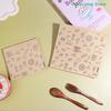 50Pcs Kraft Paper Bag Greaseproof Paper Bag Food Wrapping Bag Disposable Packaging Baking Paper Plate Mat Kitchen Accessories