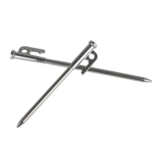 20/25/30/35/40CM Stainless Steel Tent Stake Heavy Duty Outdoor Hiking Camping Tent Tarp Canopy Windproof Ground Spike Nail Metal Tent Peg