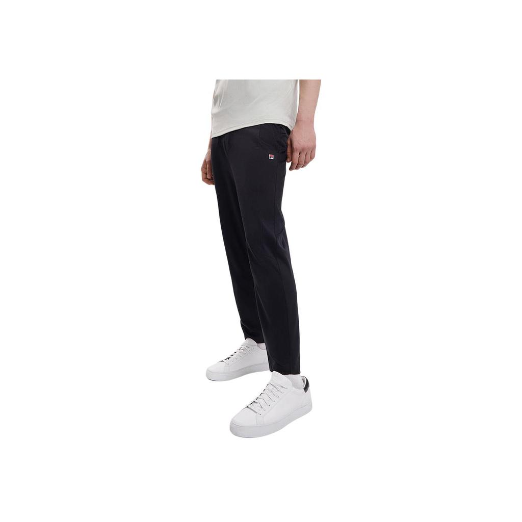 FILA 2023 New Summer Straight Casual Sports Knitted Long Pants Men bottoms Black F11M338601FBK