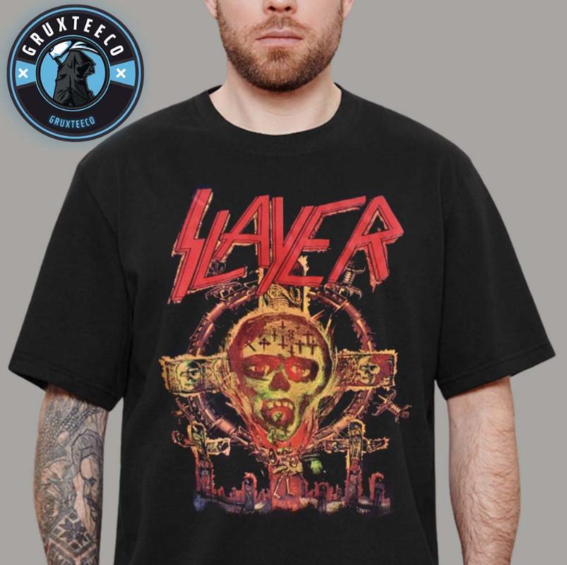 Slayer Live Concert At Louder Than Life In Louisville Ky On Sept 18 2025 T-Shirt Unisex T-Shirt XXXL