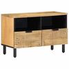 Brown TV Cabinet 70X33X46 Cm Solid Mango Wood