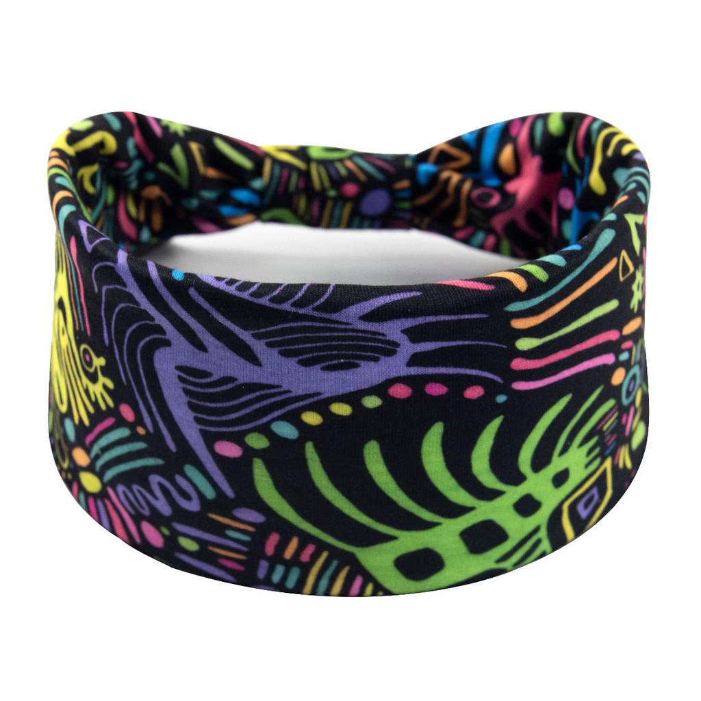 Bohemian Cashew Yoga Übung Stirnband Anti Schweiß und Feuchtigkeit Absorbieren Elastische Baumwolle Stirnband Knoten Stirnband