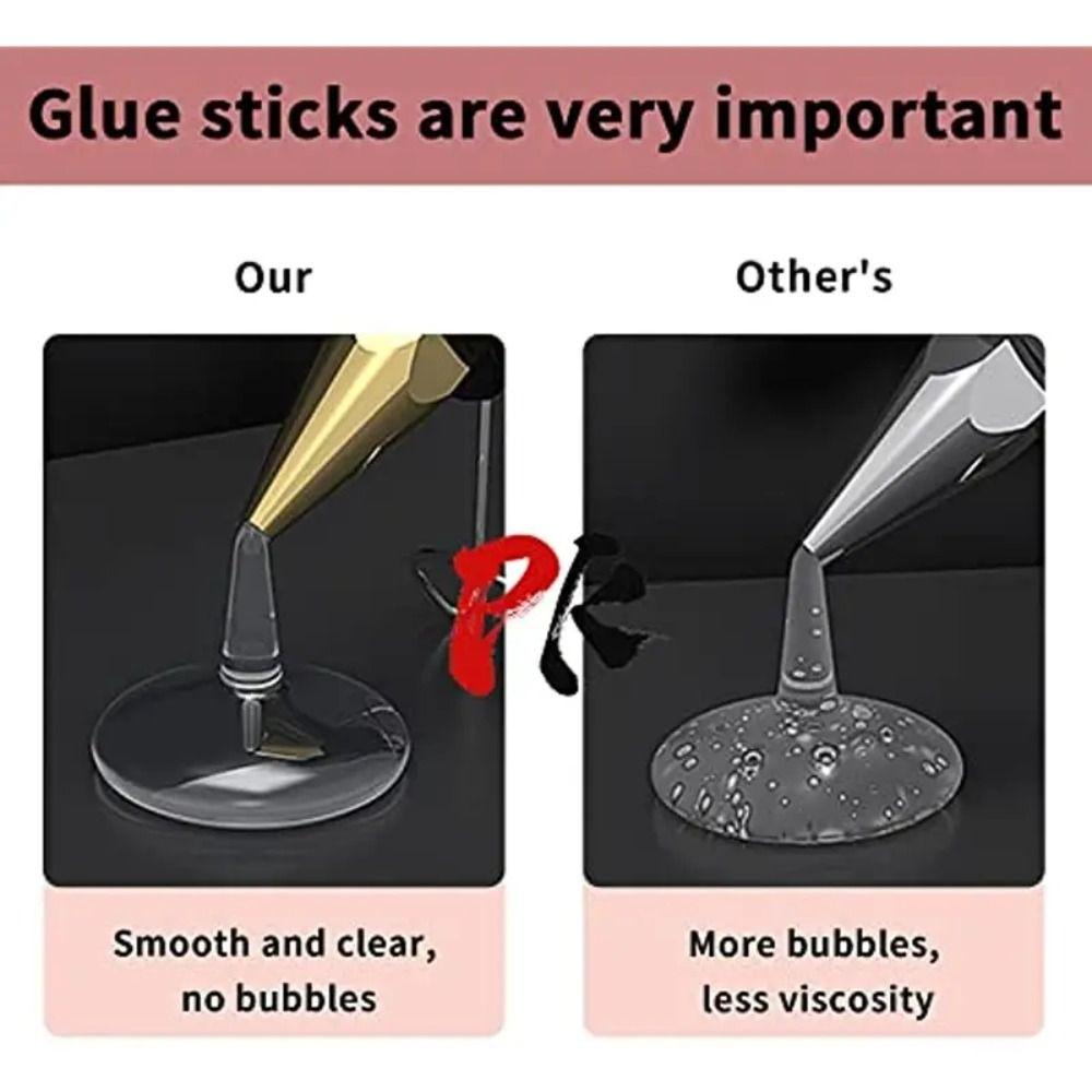 20Pcs Transparent EVA Glue Sticks EVA Adhesive Glue Rods Portable Hot Melt Glue Sticks Home Repair