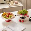 Plastic Vegetable Drain Basket Large Capacity Snack Candy Box  Model Room Photo Props