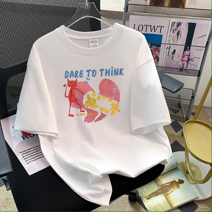 

Женская футболка с коротким рукавом из компактного хлопка гребенной пряжи качества Cerro S