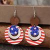 Alloy Hoop Earrings with Festival Sequins and Star Details Women Festival Earrings Leather Texture Present for Women