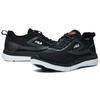 FILA Athletics Fabric Low-Top Marathon Running Shoes Women sneaker Black A12W022107FRA