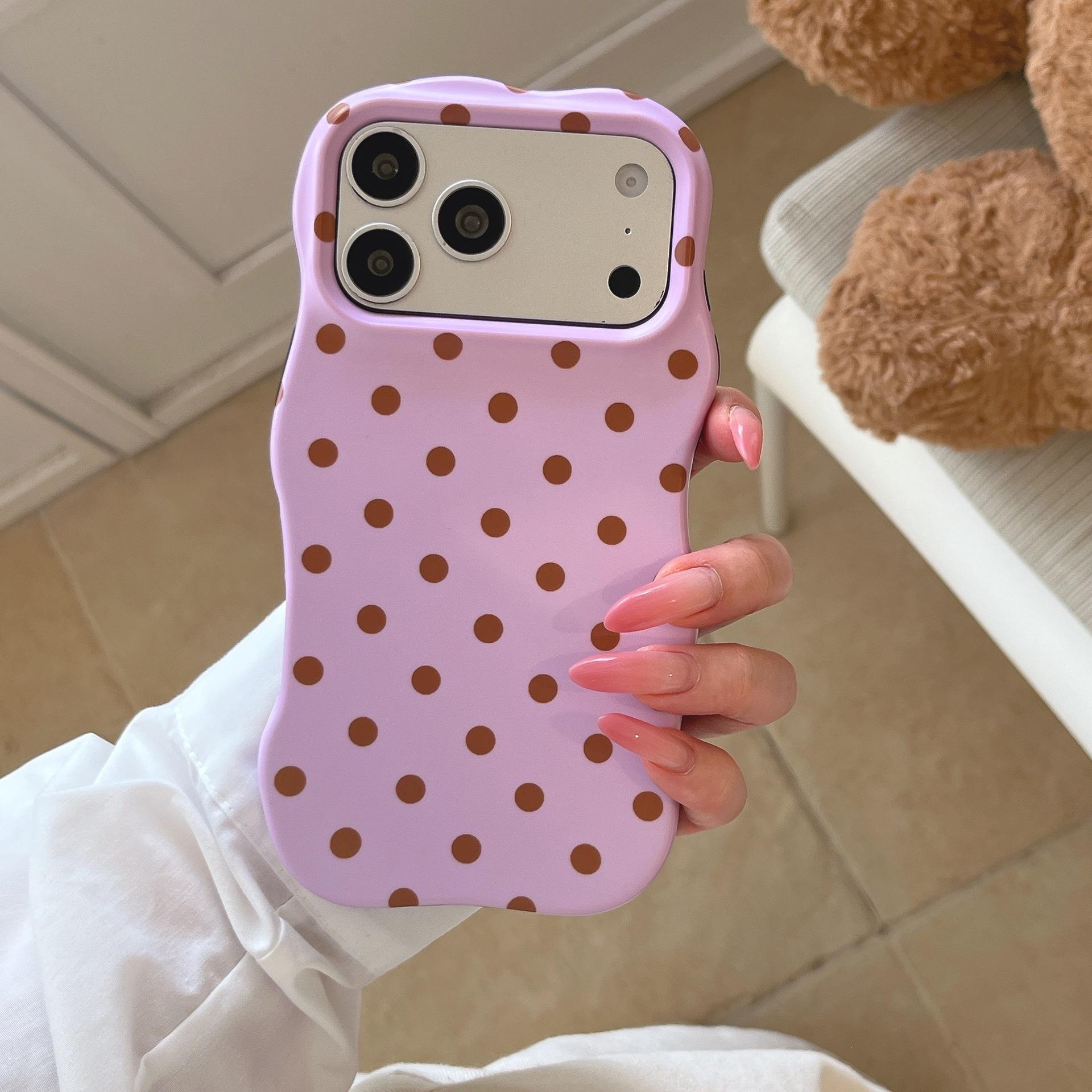 

Polka Dot iPhone 16 Pro Max/Apple 17 Case with Frosted Film 17 Pro Max