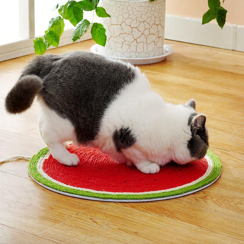 Cat Scratching Board Sisal Cat Scratching Pad Vertical Cactus Mat Cat Claw Grinding Toy Wear-resistant and Non-dandruff Cat Supplies