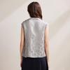 Zhaojun New Chinese Style Silk Sleeveless Jacquard Top