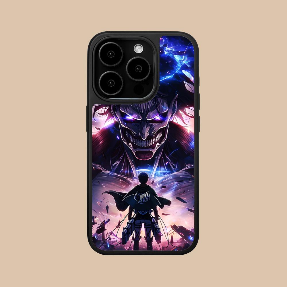 AOT Eren Yeager Matte Surface  Mobile Phone Case for iPhone 17 16 15 14 13 12 11 Air Pro Max Plus Colorful Cover