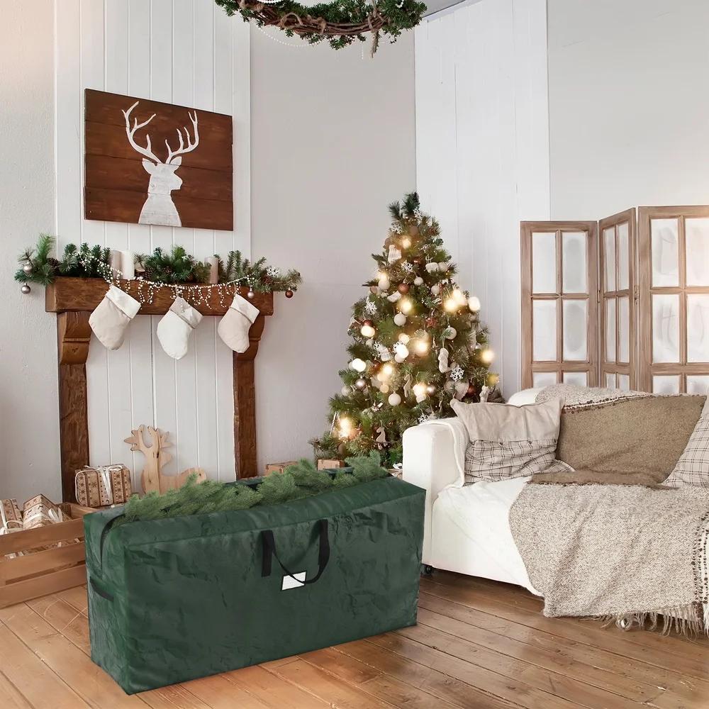 Set of 2 Christmas Tree Storage Bags Waterproof Durable Holder Tote Bags Portable Organization Christmas Decor Storage Solutions