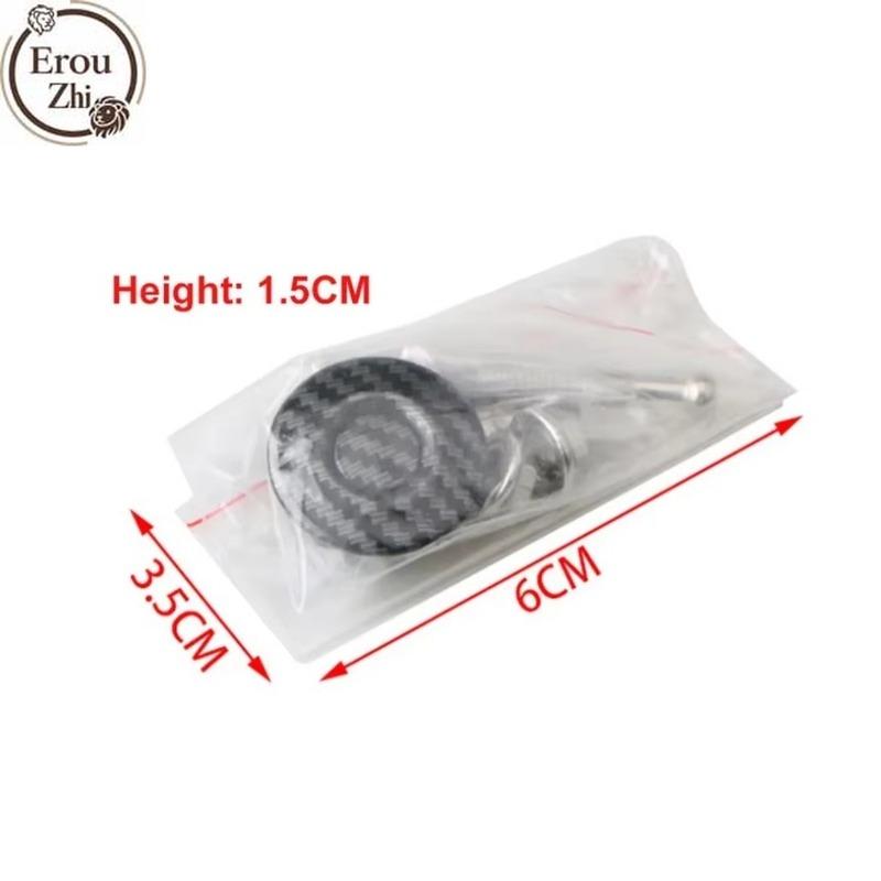 2x Carbon FiberLOOK Push Button Quick Release Hood Bonnet P Lock Clip Car Bumper Latch Kit NEW