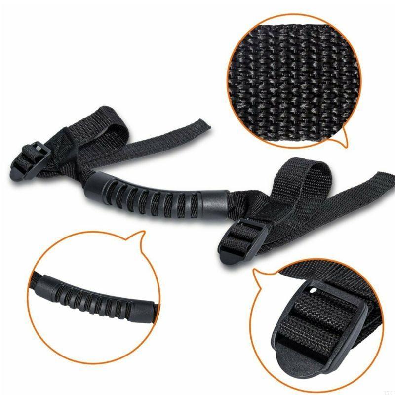2025 New Door Pull Rope Roof Grab Handle Roll Bar Grip Strap for JK JKU TJ 2011-2016 4pcs