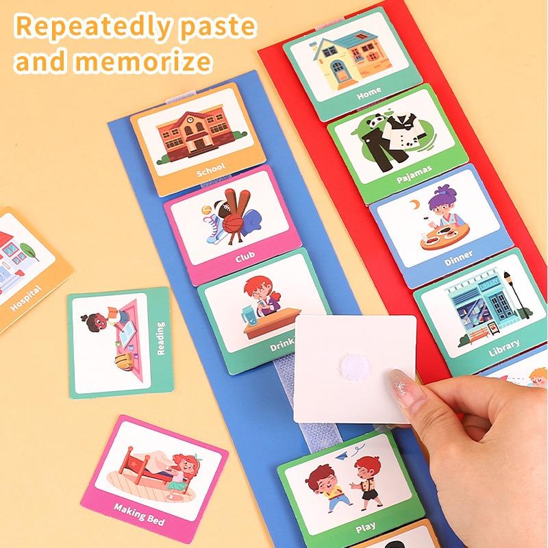 Kids Behavior Visual Schedule Nonverbal Communication Daily Routine Planning Cards